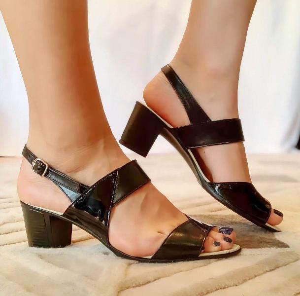 Sandale dama piele negre Sandra2 biashoes.ro imagine reduceri